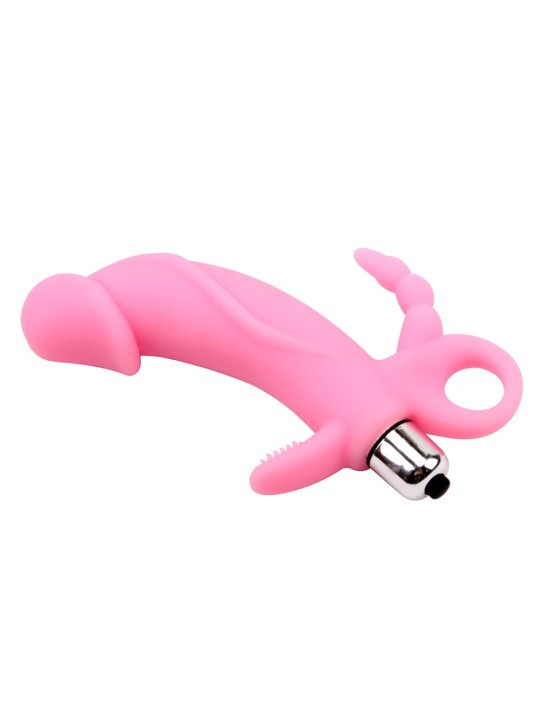 STIMOLATORE VIBRANTE PUNTO G E CLITORIDE \"VENUS\" ROSA